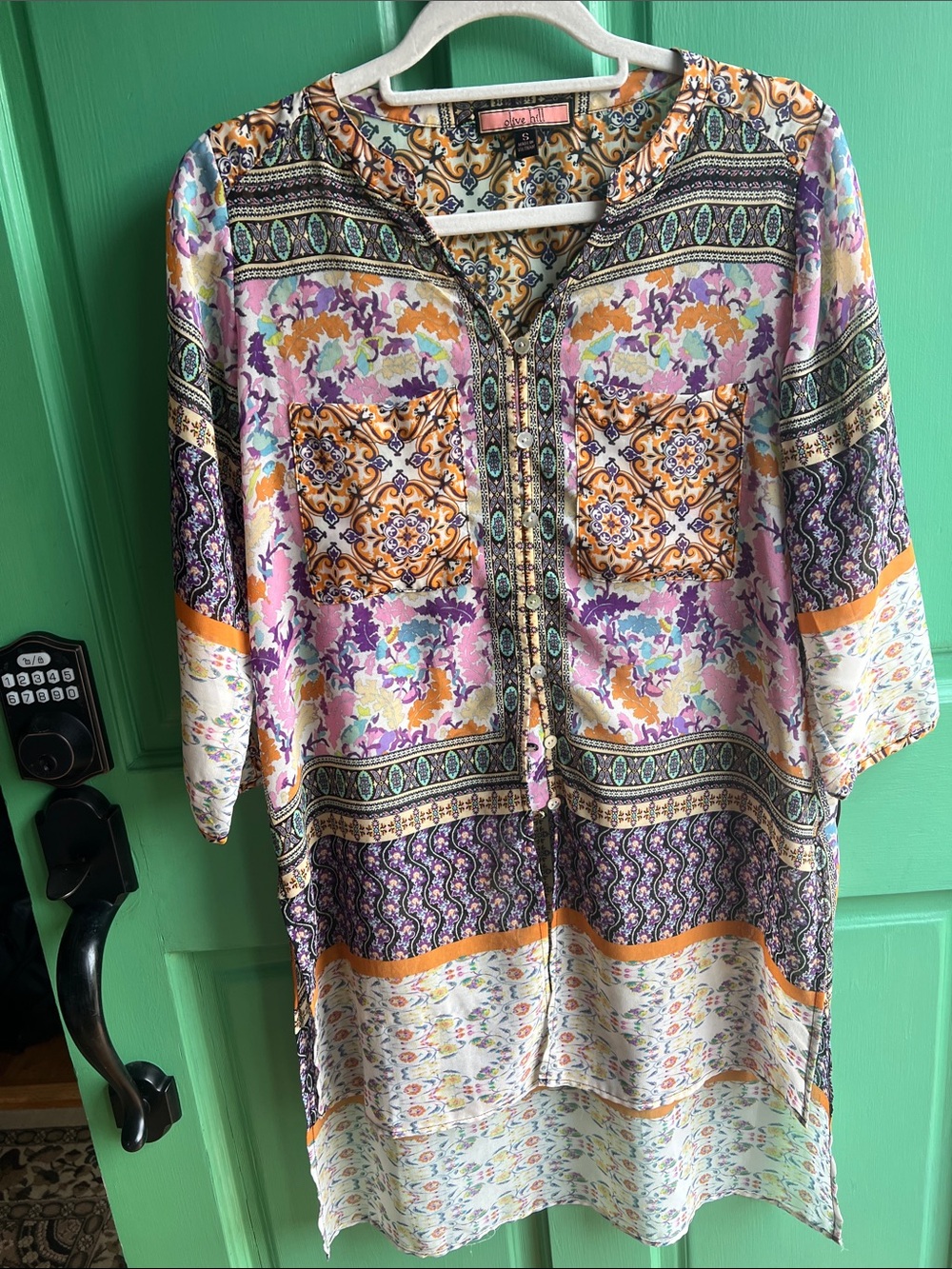 Olive Hill Button-Front Tunic size Small/medium New💕💕💕